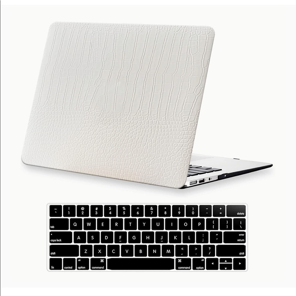 MacBook Case White Aligator
